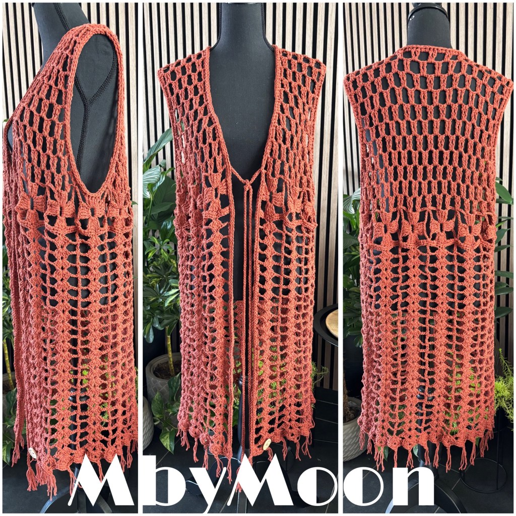 Het haakpatroon van bohovestje Gaya kun je bij mij&nbsp;bestellen!