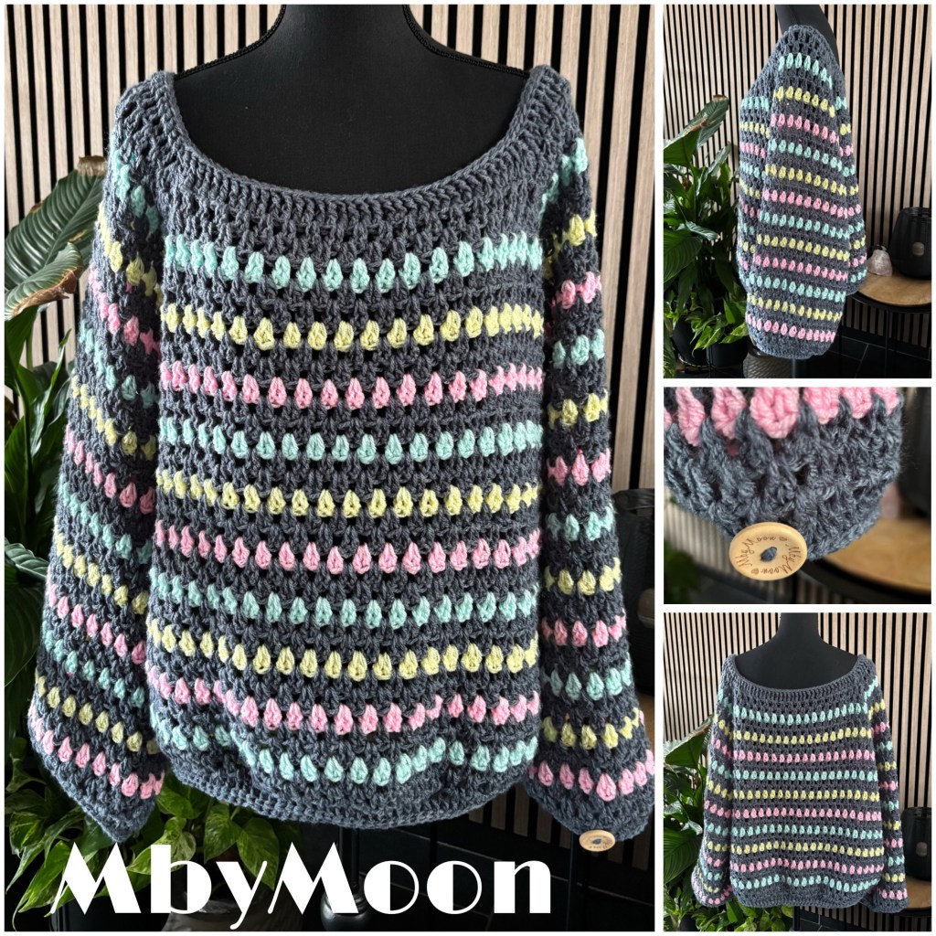 Het gratis haakpatroon van mijn Chrissy trui is vanaf nu te&nbsp;downloaden!