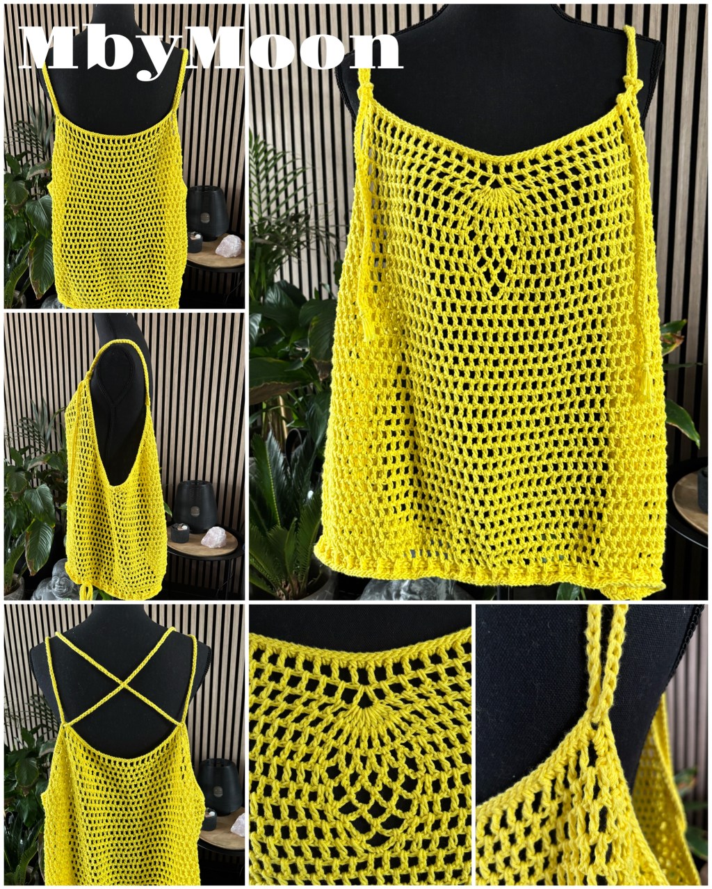 Yellow heet mijn nieuwste ontwerp/haakpatroon en hoe kan het ook anders, het is een knalgele top!